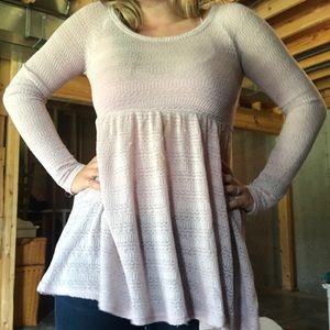 Baby pink delicate top